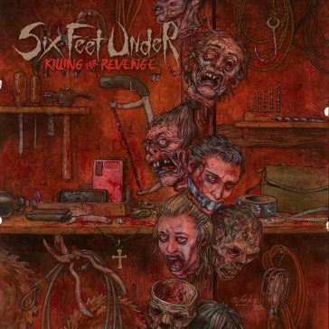 Killing for revenge - blood marbled