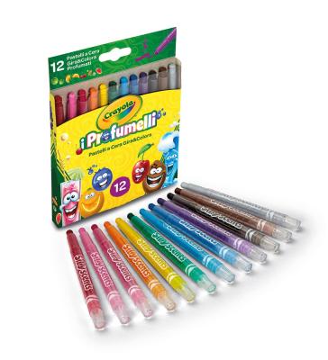12 pastelli a cera Gira & Colora I Profumelli