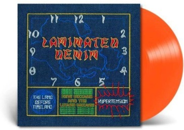 Laminated denim (vinyl orange)