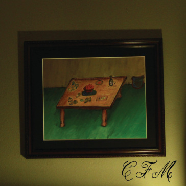 Still life of citrus and slime