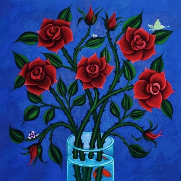 Roses (cherry red eco mix vinyl)