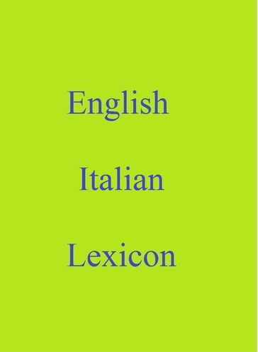 English Italian Lexicon