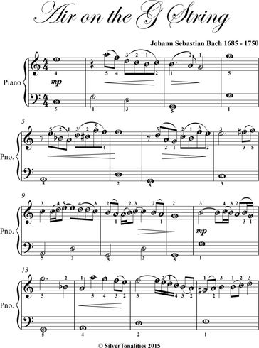 Air on the G String Easiest Piano Sheet Music