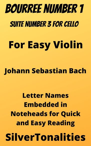 Bourree Number 1 Suite No 3 for Easy Violin Sheet Music