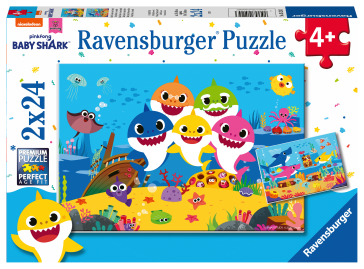 Baby SharkPuzzle 2x24 pz
