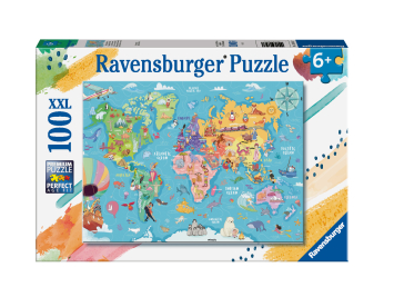 Mappa Del Mondo Puzzle 100 Pz. Xxl