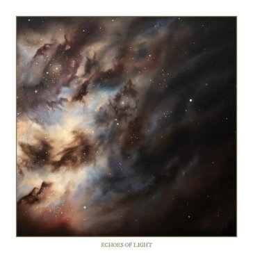 Echoes of light - gold / clear marbled