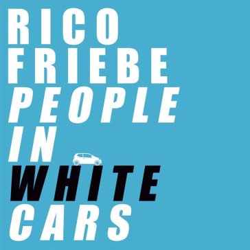 People in white cars