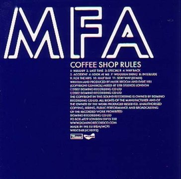 Coffe shop rules