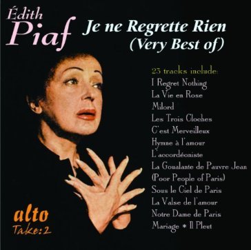Very best of edith piaf 'je ne regrette