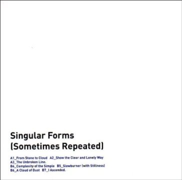 Singular forms (sometimes repeated)