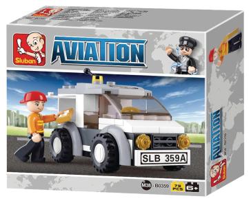 Sluban M38-B0359 - Aviazione - Auto Servizio Aeroporto 75 Pz
