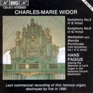 Organ symphonies 3 & 6
