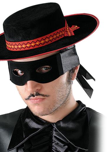 Carnival Toys 1553: Farfalla Scamosciata Nera C/Fasce