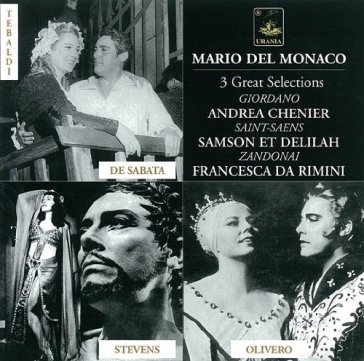 Del monaco: tre selezioni da opere