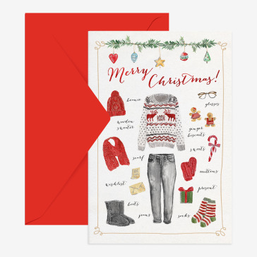 Unusual Christmas Greeting Cards - 11,5X17