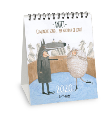 Calendario Da Tavolo 15X17 - 2020 Amici Comunque Sono  Per Fortuna Ci Sono