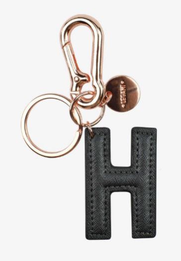My Initial  - Key Ring - H - Black