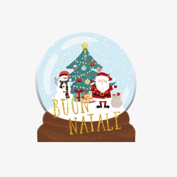 Holly Jolly Christmas Greeting Cards - 12,5X12,5 - Snow Globe
