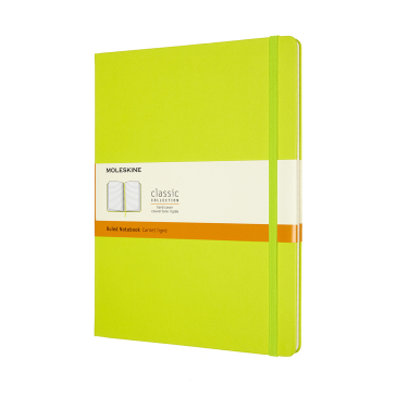 Notebook Xl Rul Hard Lemon Green