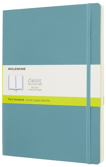 Moleskine Taccuino Classico a pagine bianche con Copertina morbida - Extralarge - Blu Zaffiro