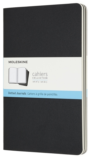 Cahier Jnls Lg Dot Blk