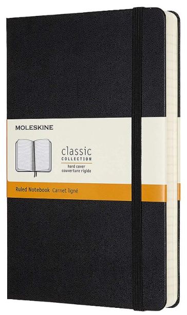 Notebook Expanded Lg Rul Blk Hard