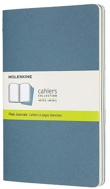 Cahier Jnls Lg Pla Brisk Blue