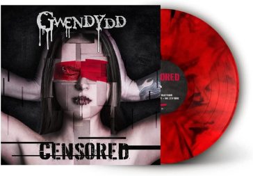 Censored - red/black marbled