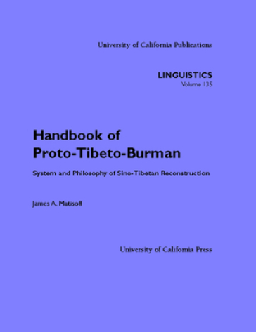 Handbook of Proto-Tibeto-Burman