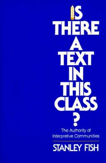 Is There a Text in This Class?