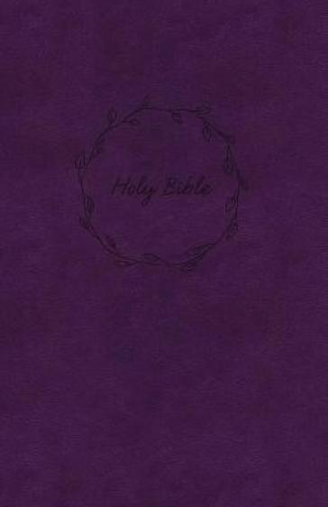 NKJV, Value Thinline Bible, Large Print, Purple Leathersoft, Red Letter, Comfort Print