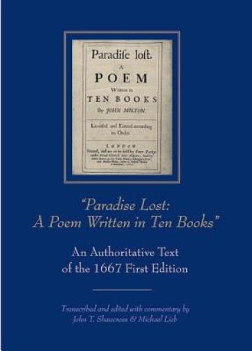 Paradise Lost: A Poem Written in Ten Books¿