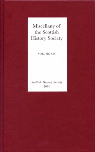Miscellany of the Scottish History Society, volume XIV