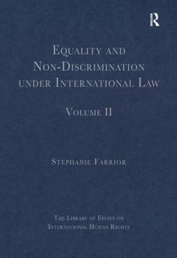 Equality and Non-Discrimination under International Law