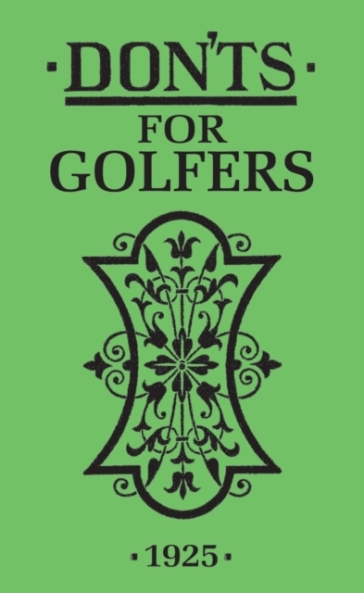 Don'ts for Golfers