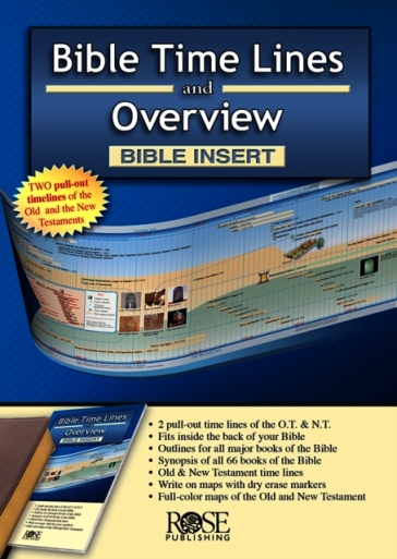 Bible Time Lines and Overview - Bible Insert