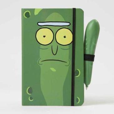  Rick and Morty: Pickle Rick Hardcover Ruled Journal With Pen    -0