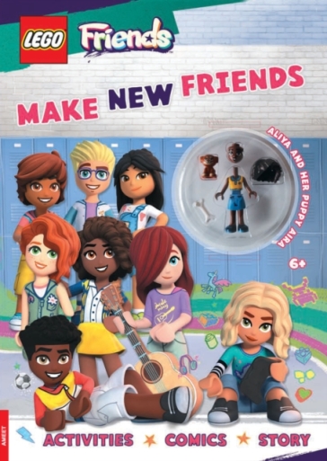 LEGO® Friends: Make New Friends Activity Book (with Aliya mini-doll and Aira puppy)