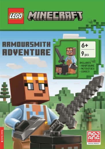 LEGO? Minecraft?: Armoursmith Adventure Activity Book (with Armoursmith minifigure and accessories)