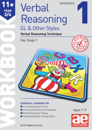 11+ Verbal Reasoning Year 3/4 GL & Other Styles Workbook 1
