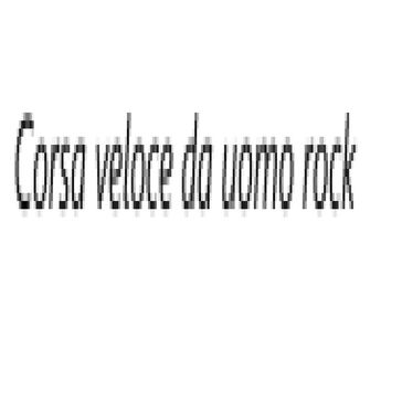 Corsa veloce da uomo rock