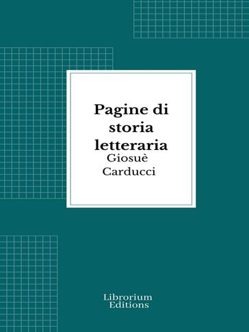 Pagine di storia letteraria