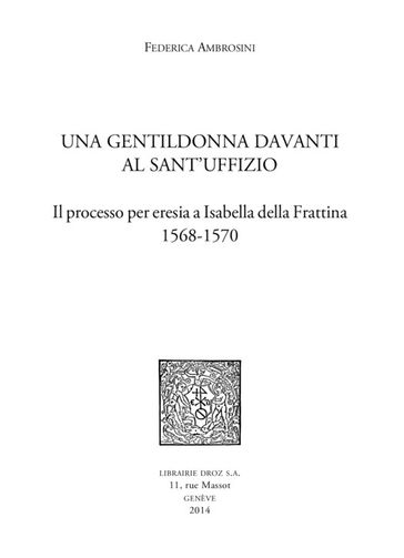 Una Gentildonna davanti al Sant'uffizio