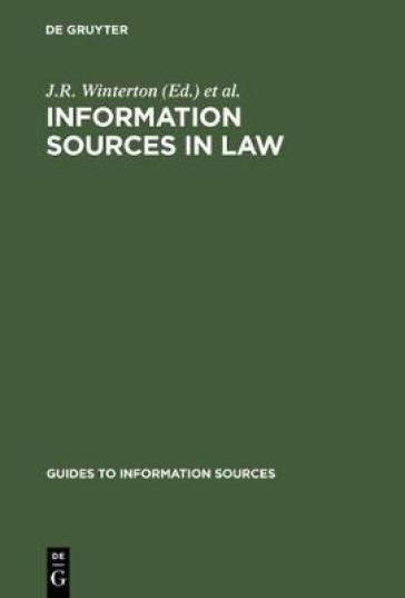 Information Sources in Law