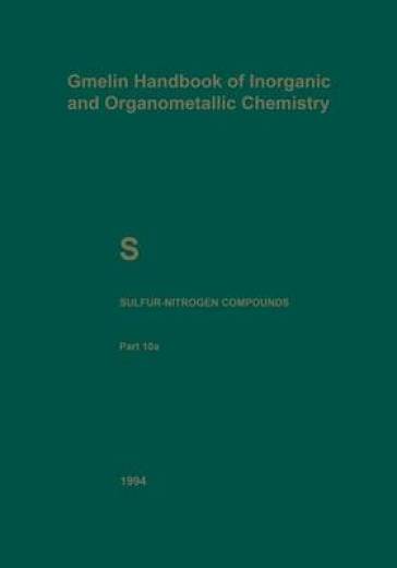 S Sulfur-Nitrogen Compounds