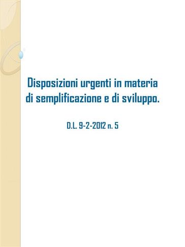 Decreto semplificazioni
