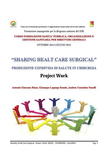 Produzione condivisa di salute in chirurgia pdf