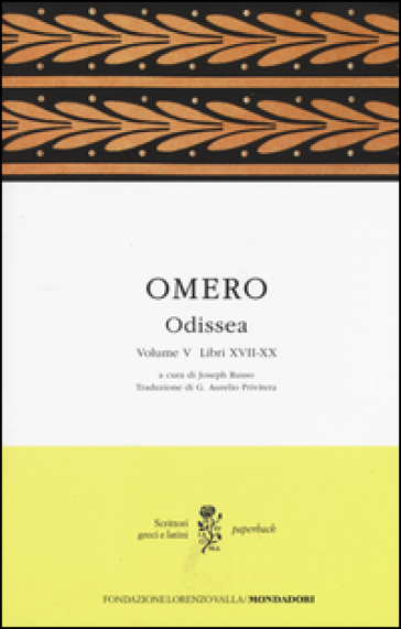 Odissea. Testo greco a fronte. Vol. 5: Libri XVII-XX-0