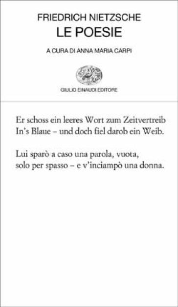 Le poesie. Testo tedesco a fronte